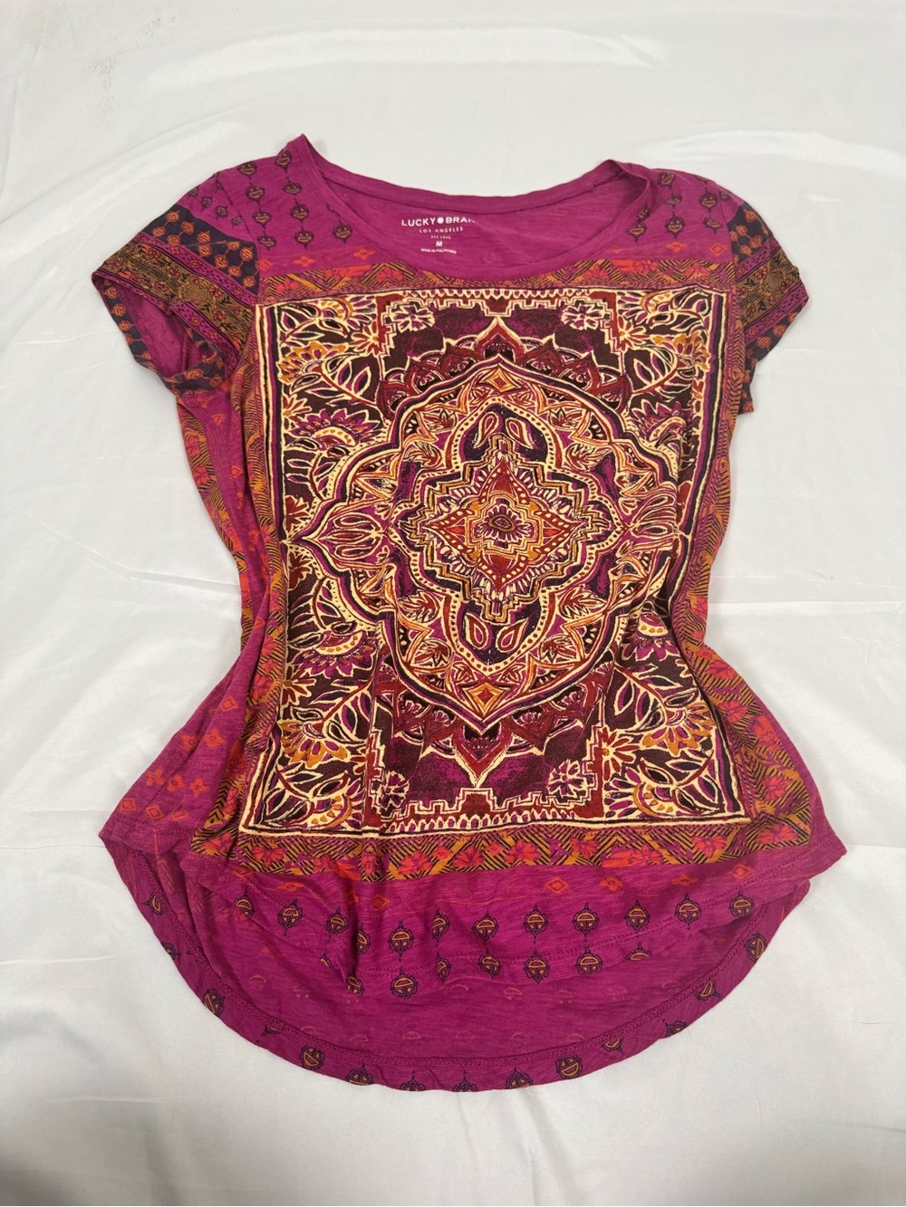 Women’s Tops Bundle Lot Size Medium Lucky Brand Boho Floral Mixed Brands 7pc - Picture 3 of 16